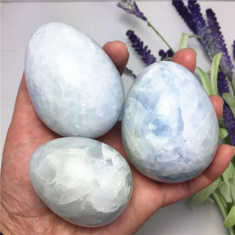 1 шт. Натуральный Синий Кианит Кристалл Яйцо драгоценный камень массаж Йони яйцо