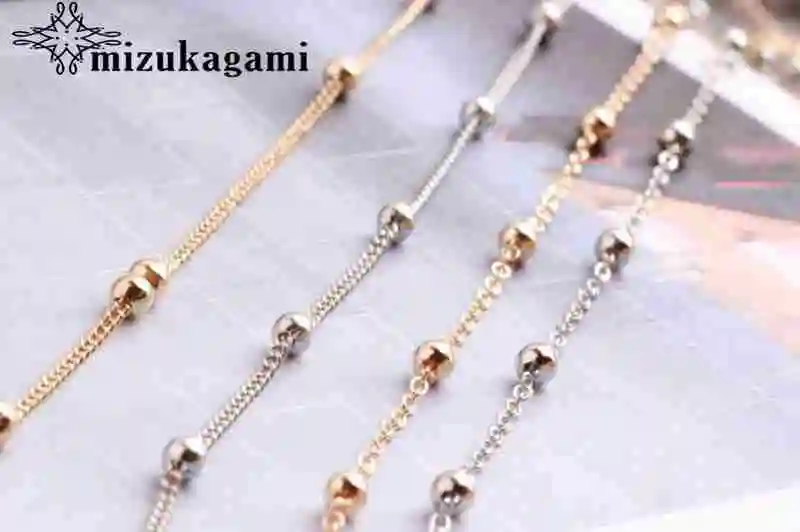 Alloy Beads Tassel Fine Chain Golden Silver 10 Meter/lot For DIY Fashion Tassel Drop Earrings Jewelry Making Accessories