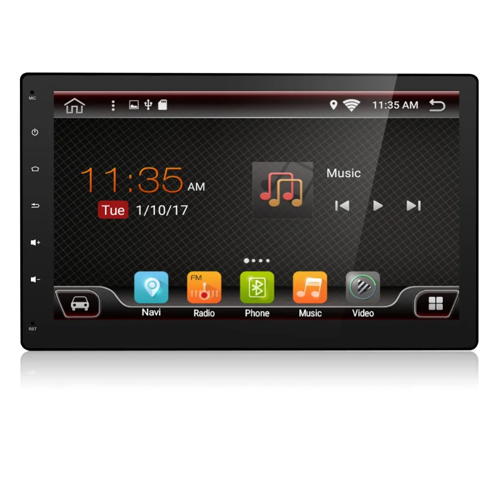 Автомобильный DVD плеер Android 7 1 1024*600 четырехъядерный 2G 10 дюйма 2 din GPS Bluetooth стерео