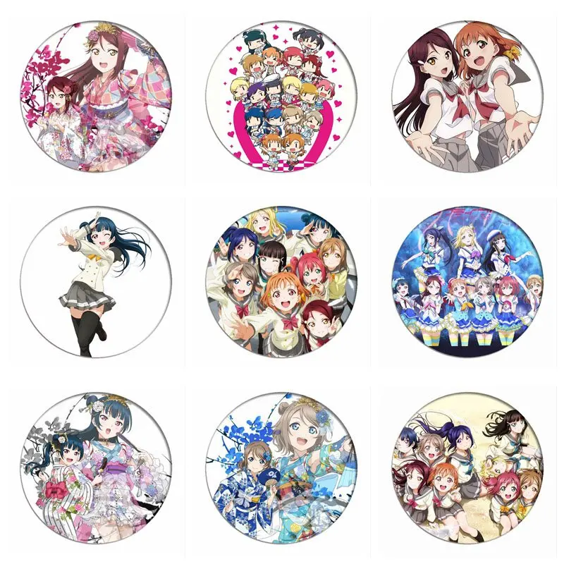 Lovelive Sunshine значок косплея таками шика брошь заколки Love Live Riko коллекция Kurosawa Ruby