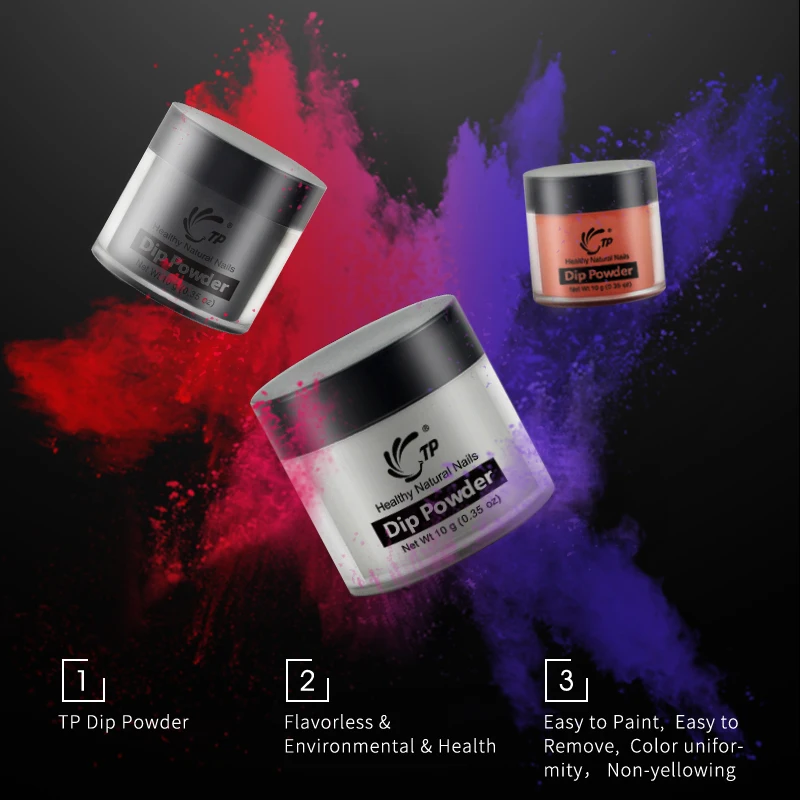 ТП погружная пудра 10 г без лампы сухая система салонного дизайна ногтевого