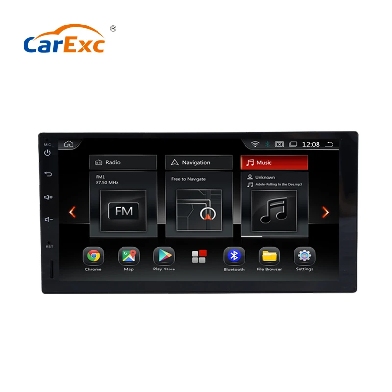 CarExc Android 9 0 OS 7 дюймов 2 DIN универсальный мультимедийный сенсорный экран