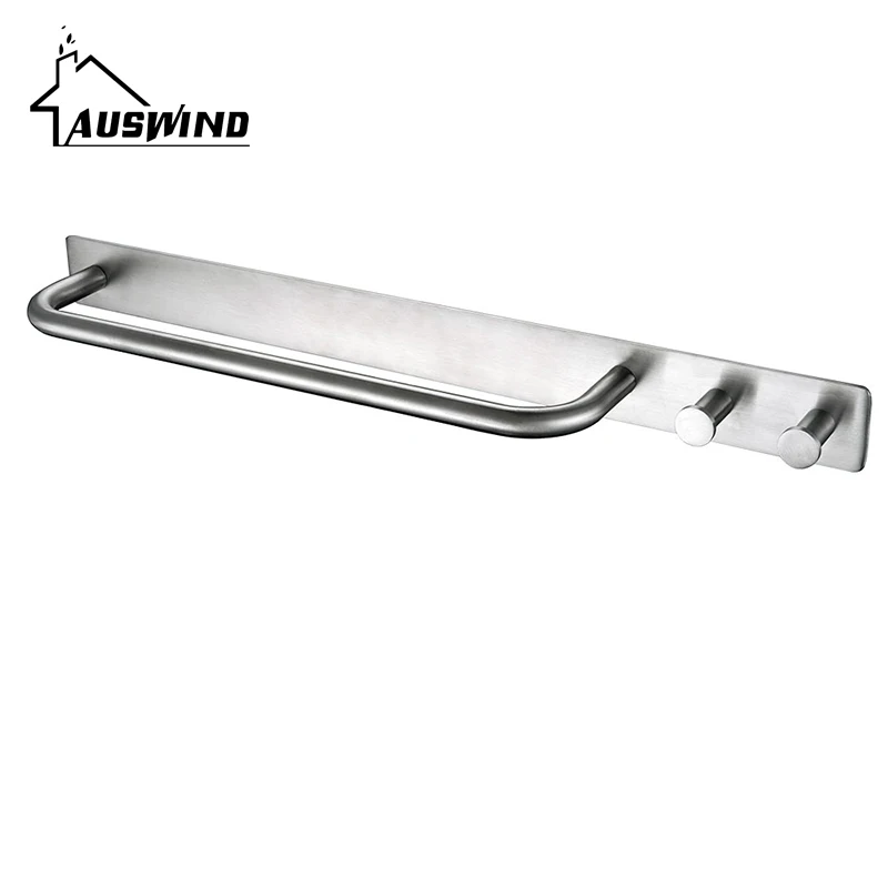 AUSWIND полированный или Матовый держатель для полотенец из нержавеющей стали с 2
