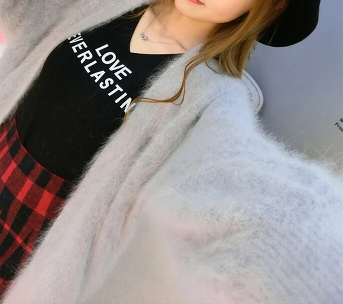 Натуральная норка кашемир Теплая куртка натуральным True свитер с норкой