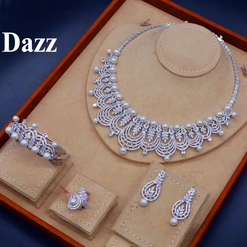 Женский комплект украшений Dazz роскошное ожерелье в нигерийском стиле с большим