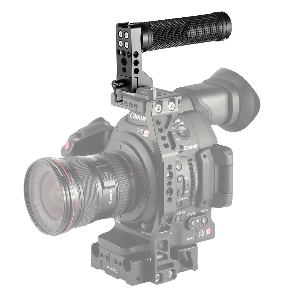 SmallRig Nato ручка Сырная ручка с холодной обувью 3/" и 1/4" резьбовое отверстие для DSLR камеры клетка ручка Grip-2005