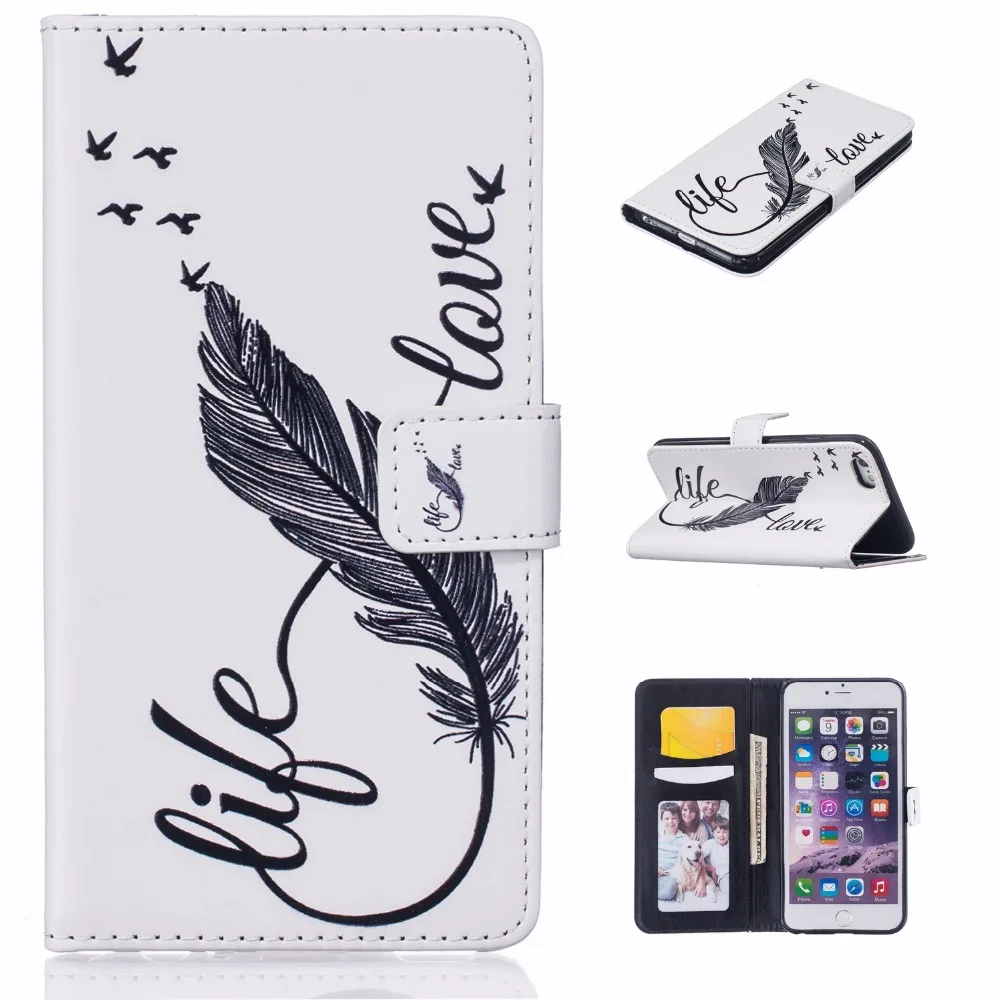 Пользовательские Тиснением Coque 10 шт./лот Для iPhone 6 с Flip Стенд Фотография Держателя