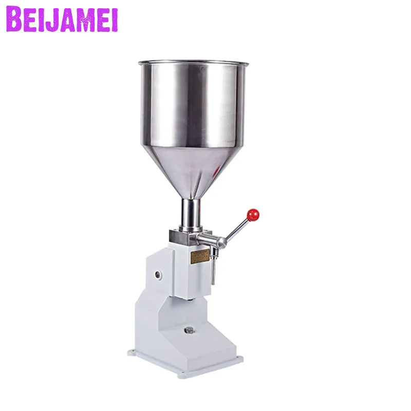 

BEIJAMEI Quantitative Food Filling Machine Hand Pressure Stainless Paste Dispensing Liquid Packaging Equipment 0 ~ 50g