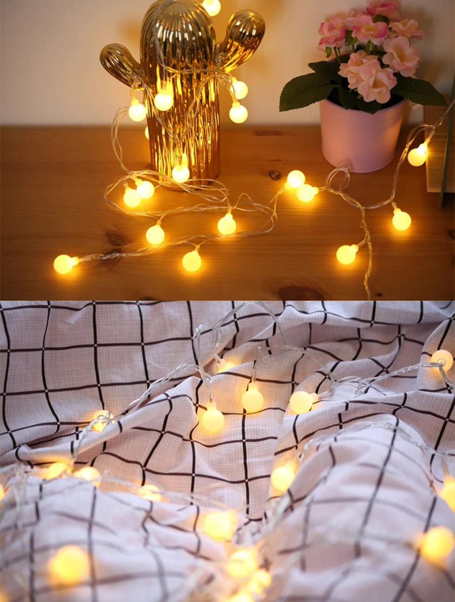 Светодиодный светильник-гирлянда с шариками украшение в виде единорога вечерние