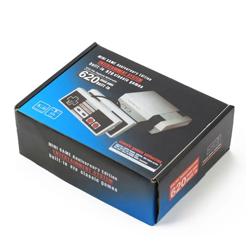 Классическая Мини игровая консоль NES tv 8 бит Ретро видео игровая консоль встроенные 620 игр AV Ручной игровой плеер семейный отдых