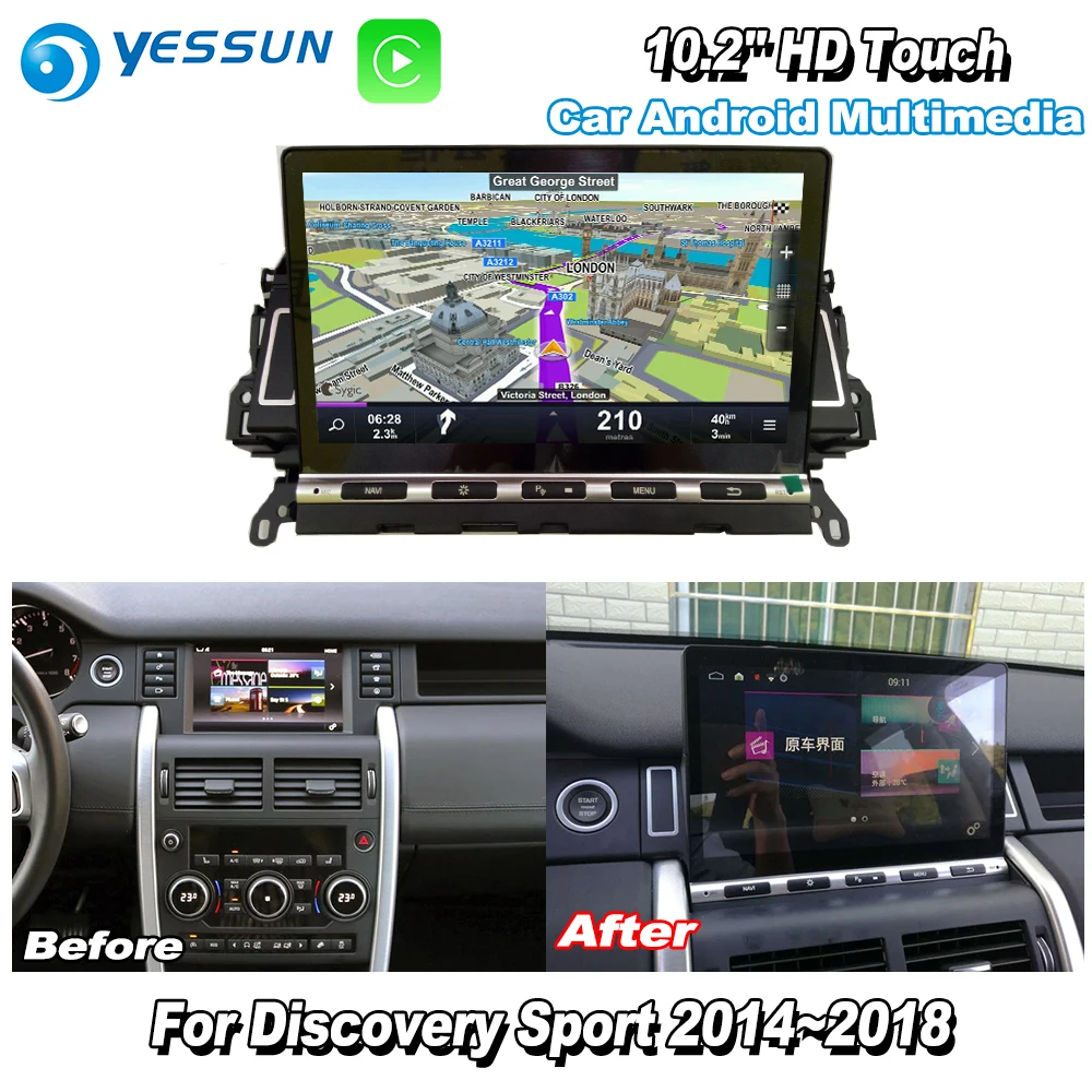 Автомобильная магнитола Android мультимедиа HD супер экран для Land Rover Discovery Sport Автомобильная навигационная система GPS