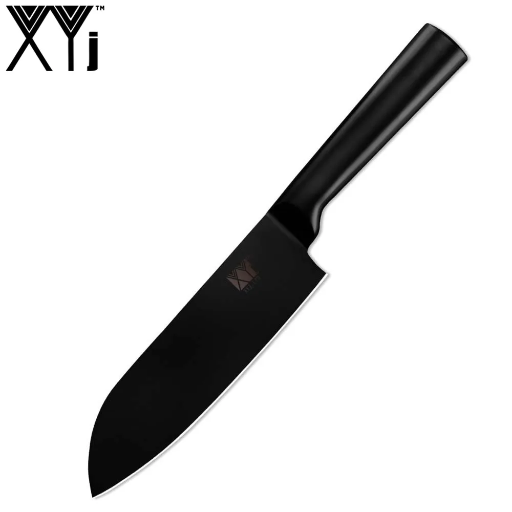 C.Santoku Knife XYj набор кухонных ножей из нержавеющей стали, Кливер, нож, инструмент, измельчитель, накири, фруктовый, овощной, японский набор ножей, подарки для женщин - Цвет: C.Santoku Knife