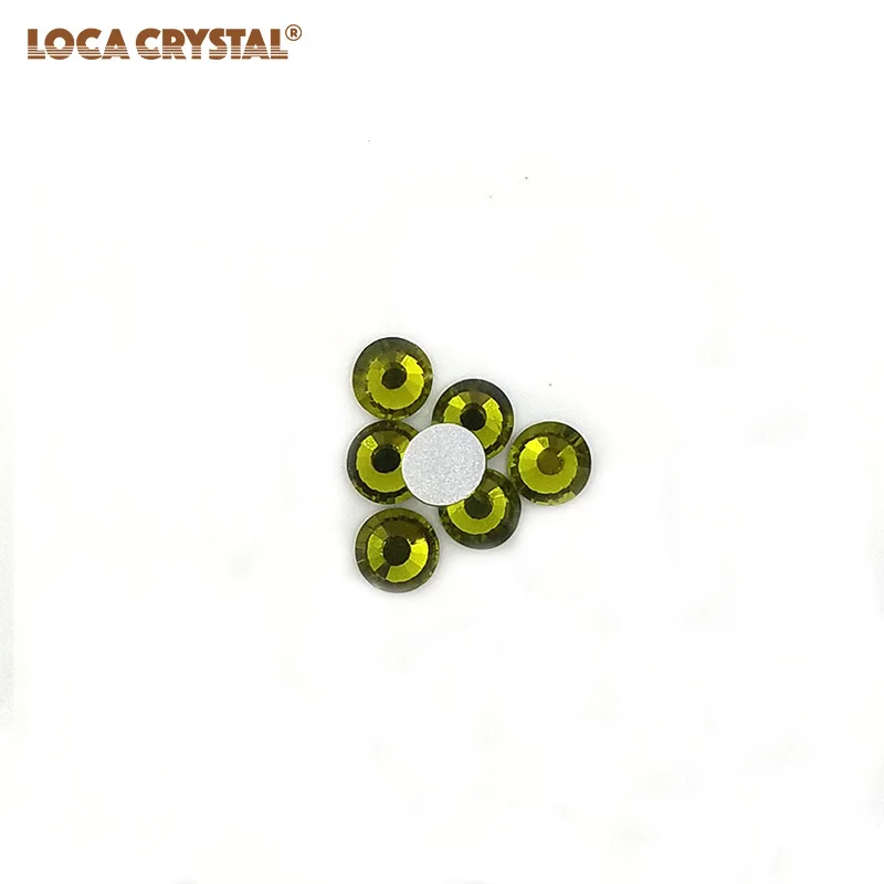 Olivine цветные бриллианты корейские свободные плоские стразы бусины LOCACRYSTAL|flatback