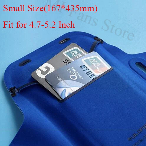 blue small size Xiaomi Guildford 4,7-6 дюймов спортивный водонепроницаемый спортивный нарукавник сенсорный экран портативный дышащий Открытый Бег Спорт нарукавник - Цвет: blue small size