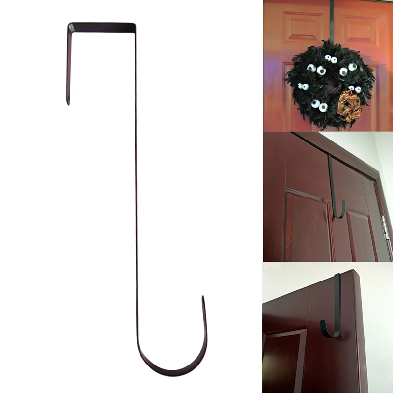 

2020 Sterling Metal Wreath Hanger Home Kitchen Wall Door Holder Hook Hanger Hanging Coat Hooks High Quality