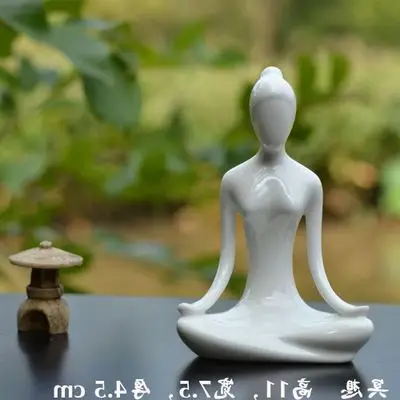

Yogic decorative ceramics reative figure Noctilucent Art Beautiful sculpture statue home decoration