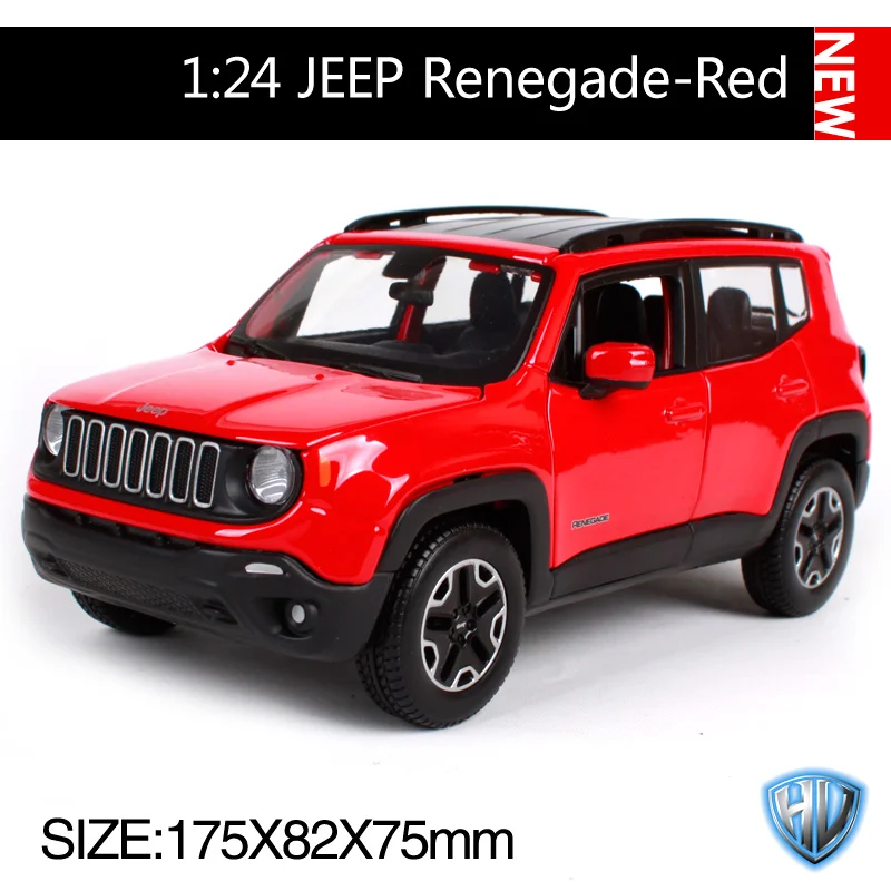 Maisto 1:24 jeep red car литье под давлением 175*82*75 мм металлическая модель автомобиля в