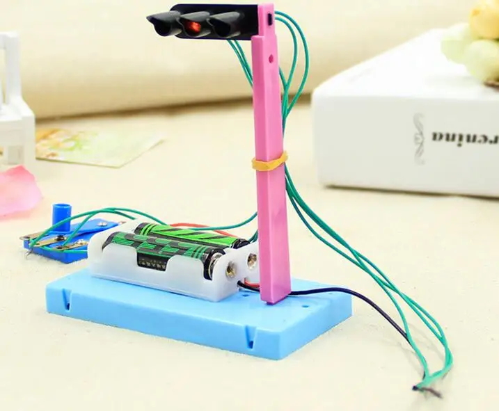 DIY дорожный светильник Модель аксессуаров игрушка изобретение научный