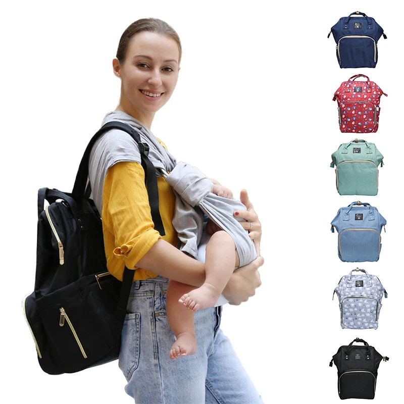 Рюкзак для подгузников сумка мам Большая вместительная мамы и ребенка