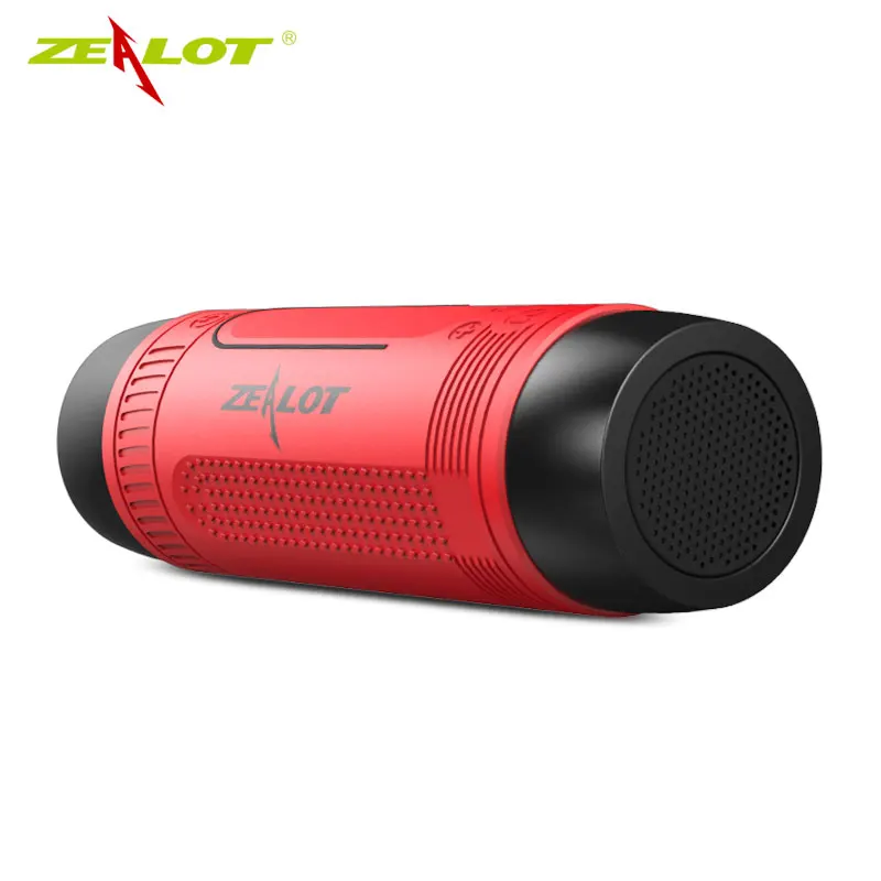 Zealot S1 Bluetooth динамик 4000 мАч беспроводной портативный динамик звуковая система 3D стерео музыка объемный открытый велосипедный динамик - Цвет: red speaker