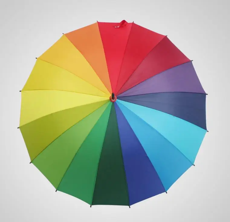 Радужный зонт для гольфа и рыбалки зонтик унисекс свадебной вечеринки сувениры