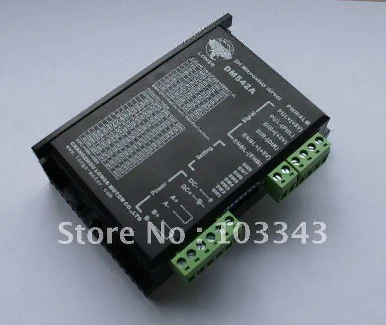 Nema 23 шаговый двигатель 287oz in 23HS86101.0A и Драйвер шагового двигателя DM542A фрезерный