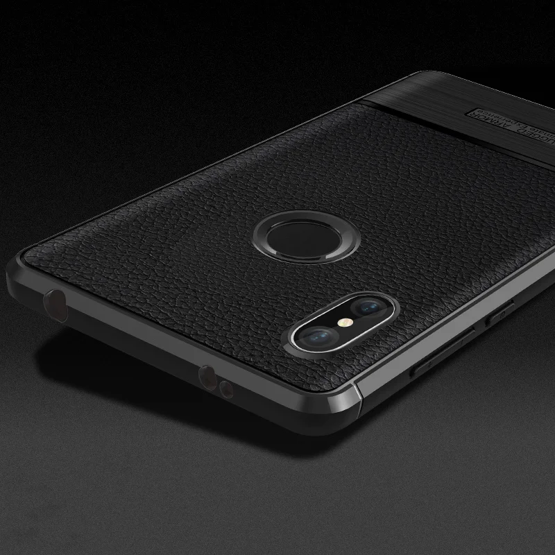 SRHE для Xiaomi Redmi S2 Y2 чехол-накладка с текстурой личи из углеродного волокна мягкое