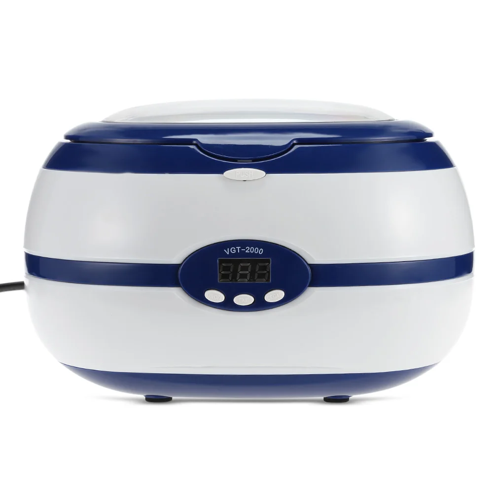 600 мл ультразвуковой очиститель Мини цифровой ювелирных изделий очков часов