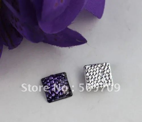 

FREE SHIPPING 400PCS Violdet Nest Acrylic Rhinestone Square Flatback 12mm #22010