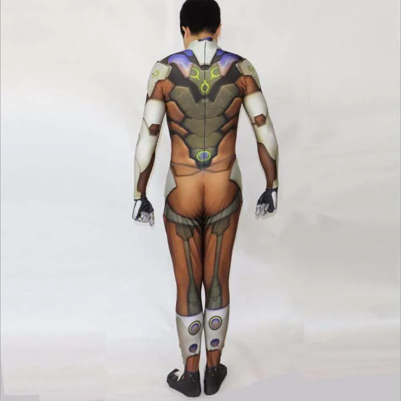 Only the Jumpsuit Костюмы для косплея в стиле игры OW Genji, комбинезон, колготки, вечерние костюмы на Хэллоуин для игры, боди для мужчин, костюм для мальчиков - Цвет: Only the Jumpsuit
