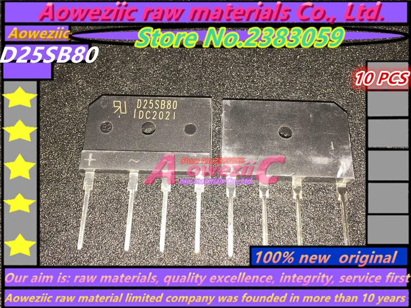 Aoweziic 2KBP06M GBJ2510 GBJ3510 D25SB80 D3SBA60 D3SB80 выпрямительный мост