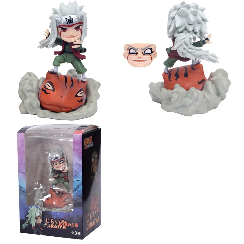Новинка Аниме Наруто ПВХ фигурка Q версия Jiraiya Gama Sennin Orochimaru Tsunade для детей модель