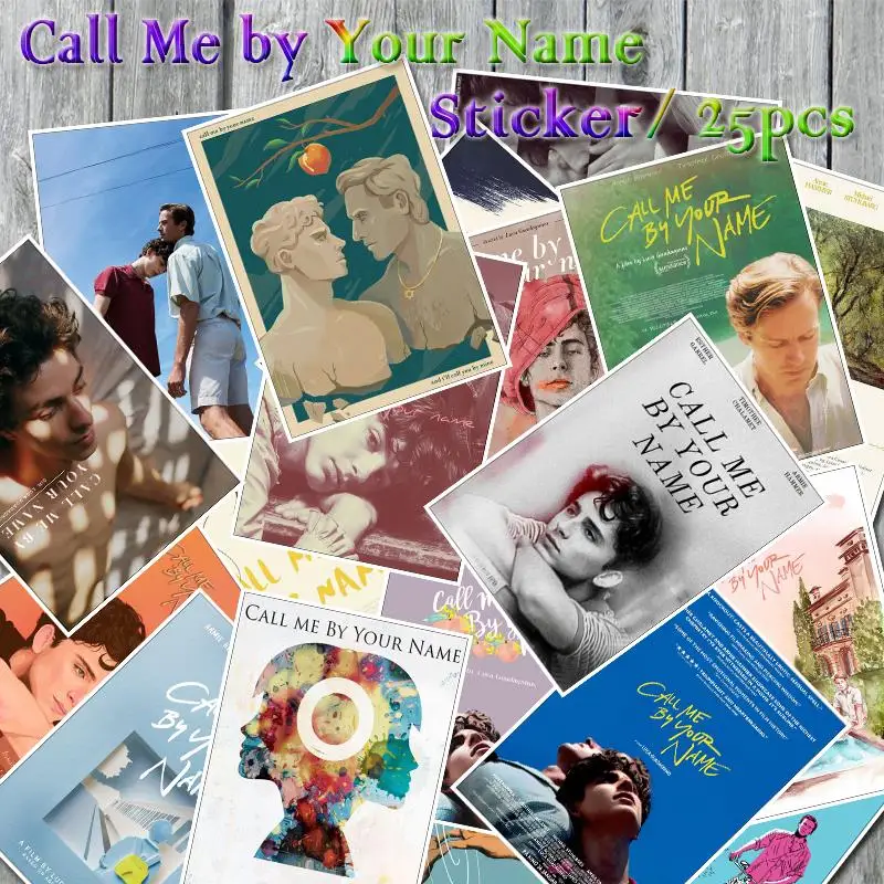 25 шт. Классические фильмы Call Me на ваше именная наклейка для катания на скейтборде/ноутбука/для катания на сноуборде/холодильник/серфинга Водонепроницаемый виниловые Стикеры PVC