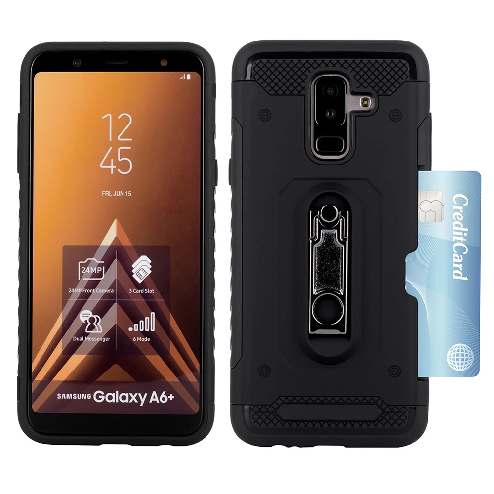 Rugged Armor Case For Samsung Galaxy A6 2018 A 6 Plus A6plus SM A600 A605 A600FN A600F Hard Shockproof Protective Back Cover |
