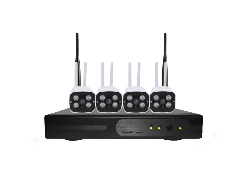 YobangSecurity 4CH 720 P WI FI NVR Беспроводной сети Камера Системы ИП камера для наблюдения