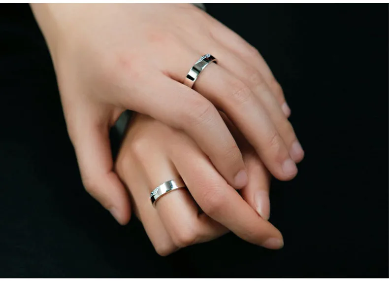 SA SILVERAGE, настоящее 925 пробы, кольца для пар, для женщин, Anel Feminino, для лица, для влюбленных, вечерние, хорошее ювелирное изделие, поцелуй, губы,, лидер продаж