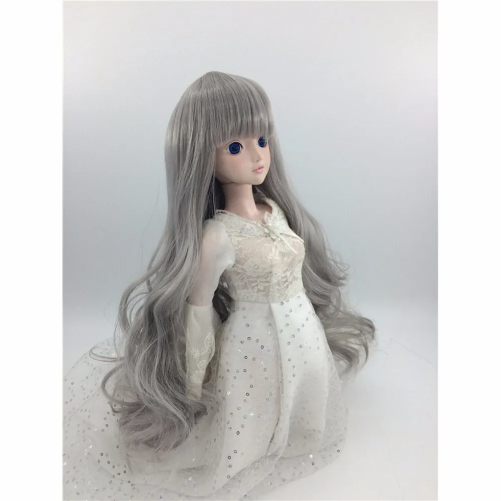 BJD SD длинный парик женский кукольный прямой микро объем 1/4 1/6 1/8 можно настроить 21