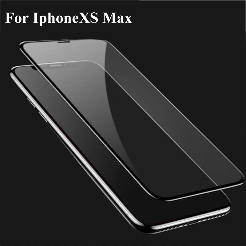 Черное ультратонкое закаленное стекло 9H для iphone X XS iphoneXS iphonex Защитная пленка