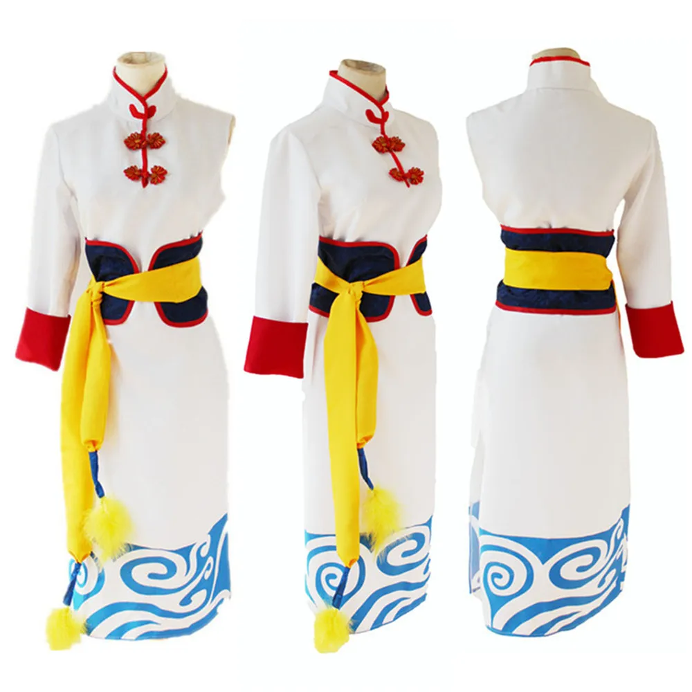 Японские горячие анимация GINTAMA Кагура Платье для косплея китайское платье