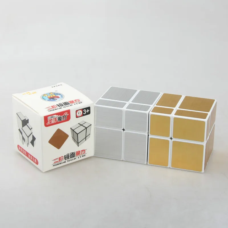 SHENGSHOU 2x2x2 зеркальные блоки магический куб Развивающие для детей Обучающие кубики