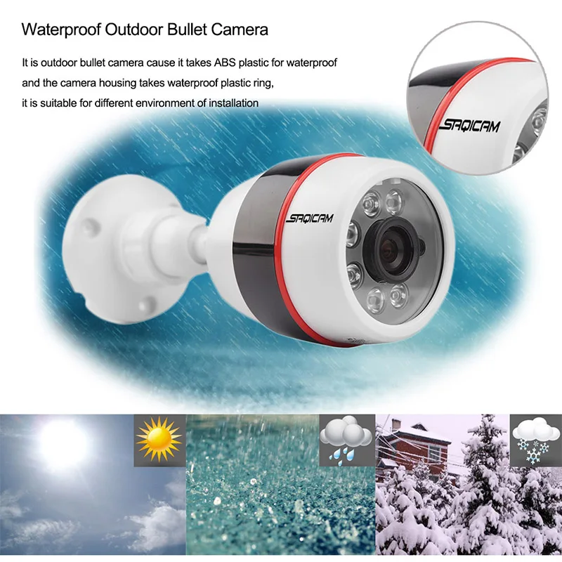 Saqicam 1080 P IP CCTV камера система безопасности 4CH 1080 P IP NVR 2 шт. 1080 P 2MP Пуля Открытый ночного видения комплект камеры наблюдения