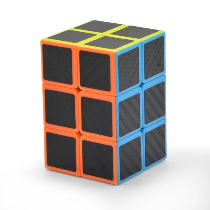 Углеродное волокно Стикеры Интеллектуальный Магический кубик 2x2x3 головоломка на скорость 223 куб, Обучающие игрушки, подарки
