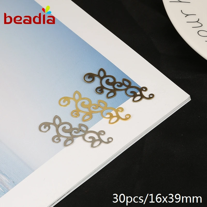 

New Arrival 30pcs/bag 16*39mm Iron Metal Sheet Connectors Metal Crafts Connector For Jewelry Findings Making DIY Accessories