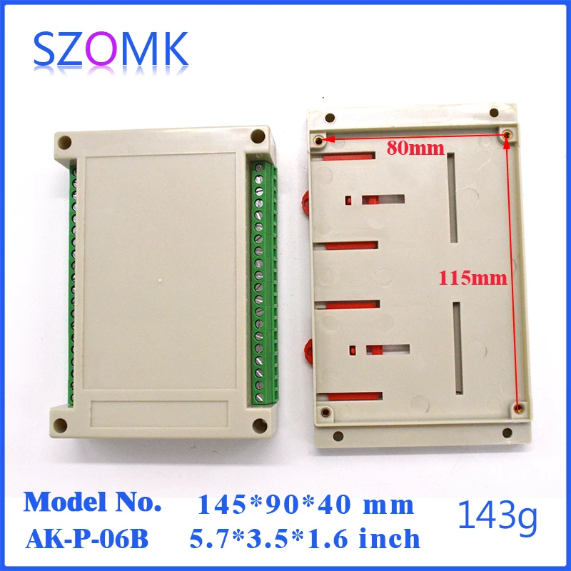 Пластиковый корпус чехол для электроники распределительная коробка на din рейку (4