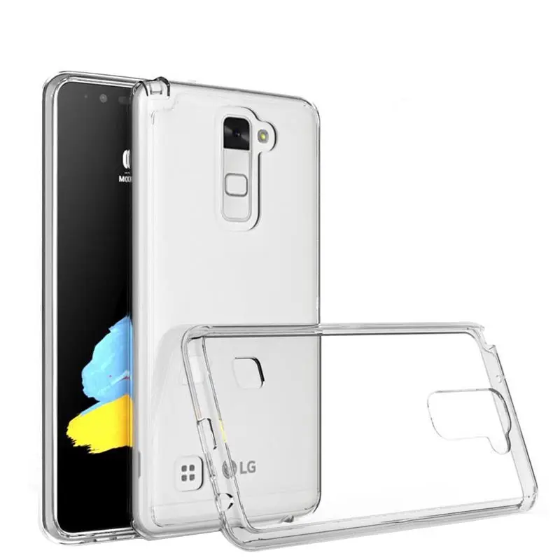 EVOLOU для LG Stylus 2 Stylo2 чехол из прозрачного силикона акриловая Противоударная задняя крышка для LG LS775 G Stylo 2 K520 чехол для телефона s - Цвет: Белый