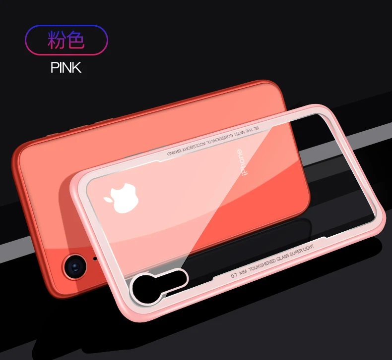 Роскошный прозрачный стеклянный чехол для iPhone11 Pro Max, силиконовый бампер для iPhone XS MAX XR X 7 Plus 8 7plus 8plus 6 6S