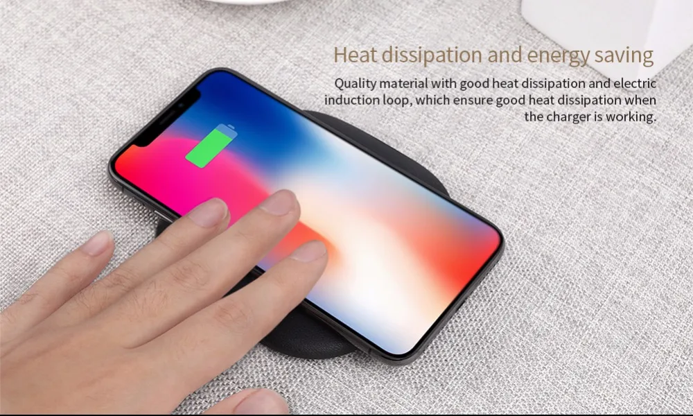 Nillkin Qi Беспроводное быстрое зарядное устройство для iPhone8/8 Plus/X Мини портативное