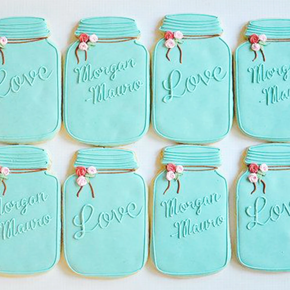 KENIAO Mason Jar резак для печенья-11,5 см и 9 см-печенье и форма для вырезания-нержавеющая сталь