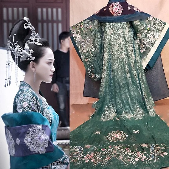 E costume 165cmH 5 дизайнов костюм Hanfu для женщин для новейших ТВ-игр королева DuGu Чэнь циао 'Ен женский Hanfu Swordlady костюм - Цвет: E costume 165cmH