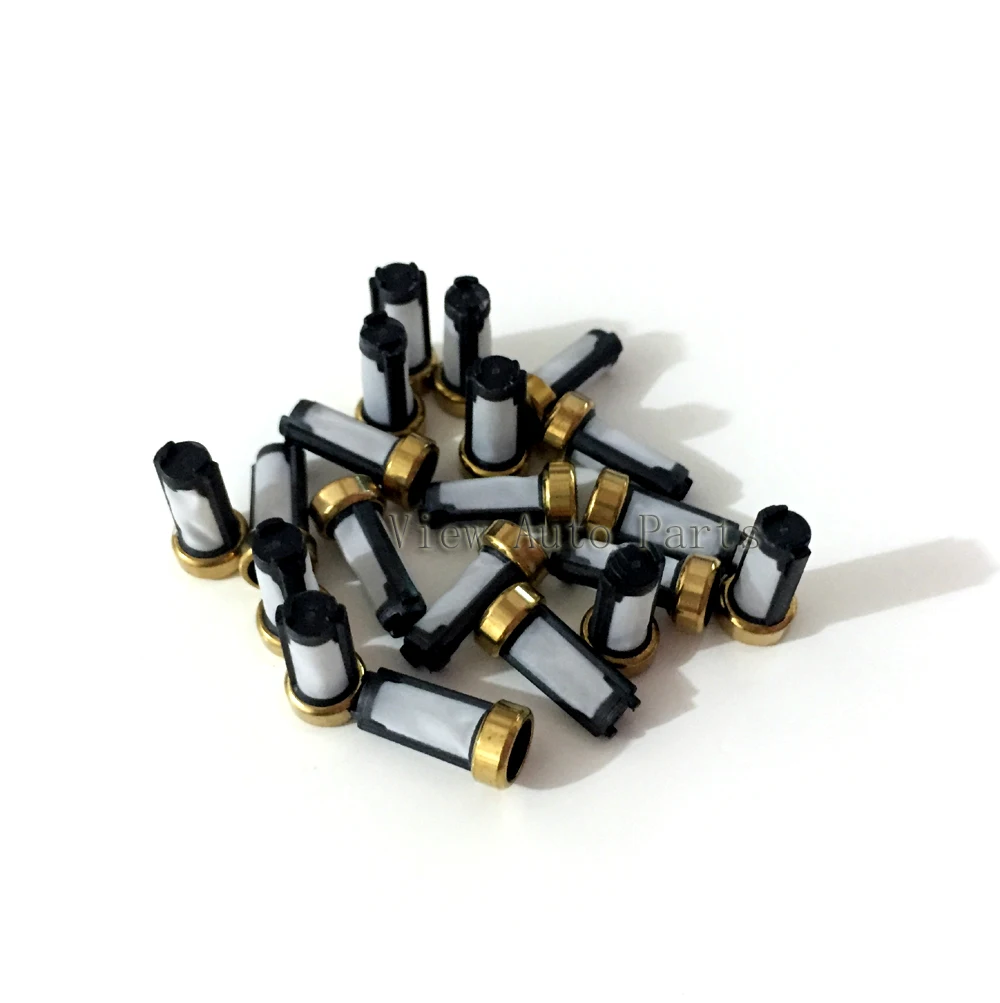 10 sets For OEM IWP065 Fiat palio 1.0 1.3 1.5 Fuel Injector Repair Kits Micro Filter rubber orings plastic washer VD-RK-0035